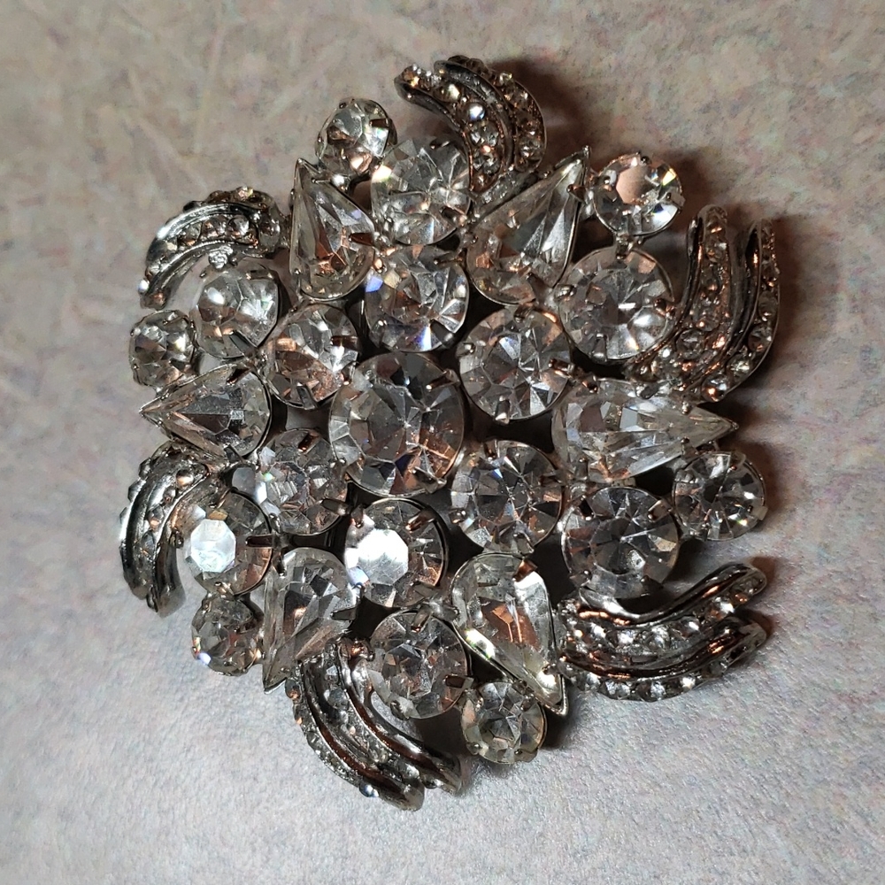 Beautiful crystal brooch
